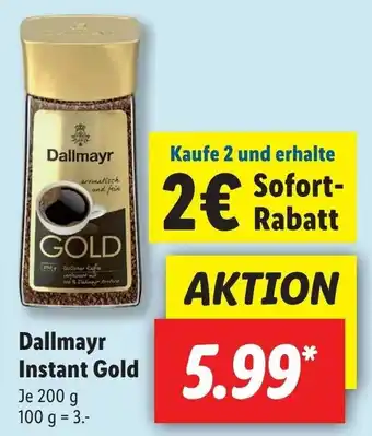 Lidl Dallmayr Instant Gold 200g Angebot