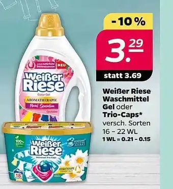 NETTO Weißer riese waschmittel gel oder trio-caps Angebot