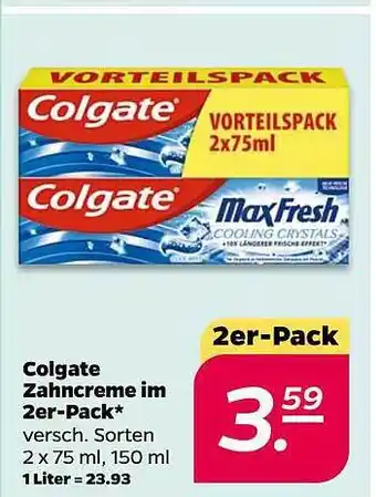 NETTO Colgate zahncreme im 2er-pack Angebot