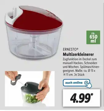 Lidl Ernesto Multizerkleinerer Angebot