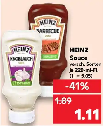 Kaufland Heinz Sauce 220 ml Fl. Angebot