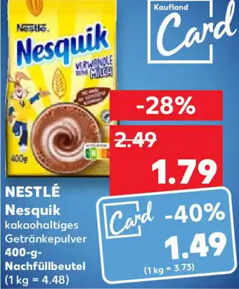 Kaufland Nestlé Nesquik 400 g Nachfüllbeutel Angebot