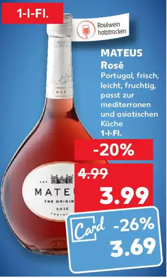 Kaufland Mateus Rosé 1 L-Fl. Angebot