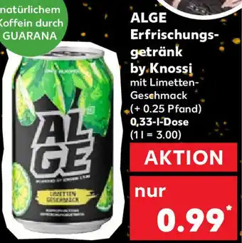 Kaufland Alge Erfrischungsgetränk by Knossi 0,33 L Dose Angebot