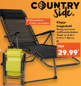 Kaufland Country Side Klapp Liegestuhl Angebot