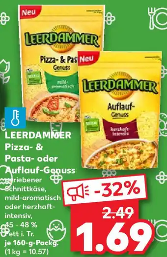 Kaufland Leerdammer Pizza & Pasta oder Auflauf Genuss 160 g Packg. Angebot