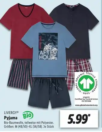 Lidl Livergy Pyjama Angebot