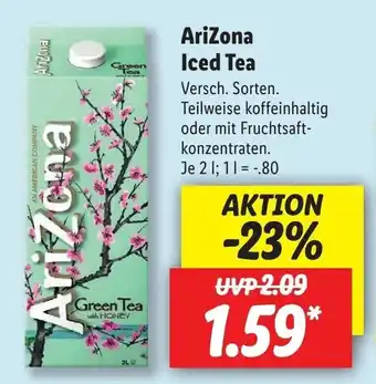 Lidl AriZona Iced Tea 2L Angebot