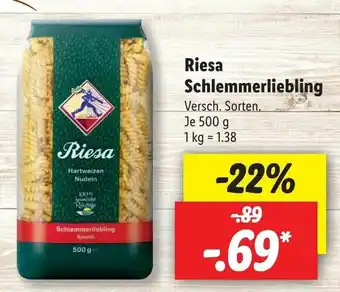Lidl Riesa Schlemmerliebling 500g Angebot