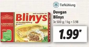 Lidl Dovgan Blinys 500g Angebot