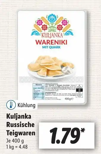 Lidl Kuljanka Russische Teigwaren 400g Angebot