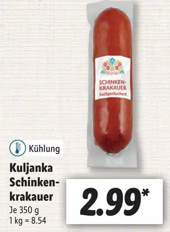 Lidl Kuljanka Schinkenkrakauer 350g Angebot