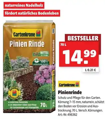 Hagebau Gartenkrone Pinienrinde 70 L Angebot