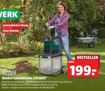 Hagebau Mr. Gardener Elektro Leisehäcksler LH 2845 Angebot