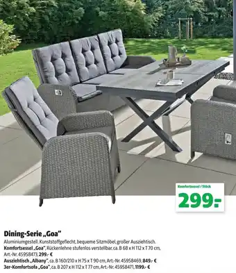 Hagebau Dining Serie Goa Angebot