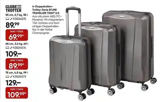 Galeria Globe trotter 4-doppelrollen-trolley-serie b'line traveller tight 2.0 Angebot