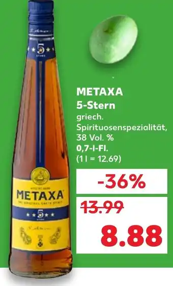 Kaufland Metaxa 5 Stern 0,7L Angebot