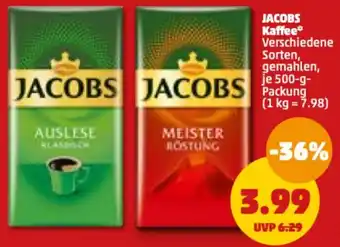 PENNY Jacobs Kaffee 500 g Packung Angebot