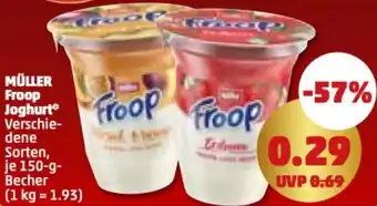 PENNY Müller Froop Joghurt 150 g Becher Angebot