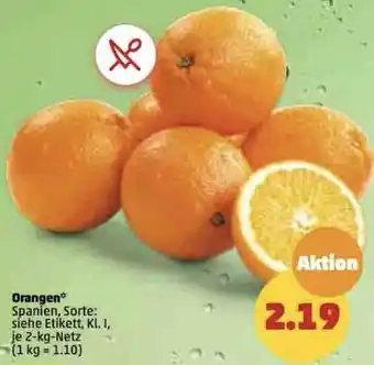 PENNY Orangen 2 kg Netz Angebot