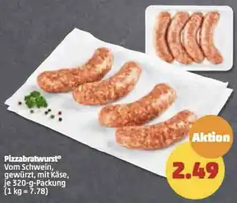 PENNY Pizzabratwurst 320 g Packung Angebot