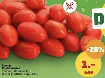 PENNY Cherry Romatomaten 250 g Schale Angebot