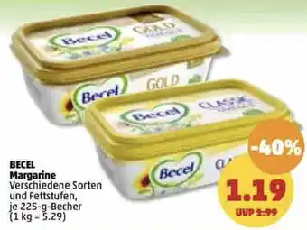 PENNY Becel Margarine 225 g Becher Angebot