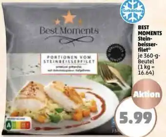 PENNY Best Moments Steinbeisserfilet 360 g Beutel Angebot