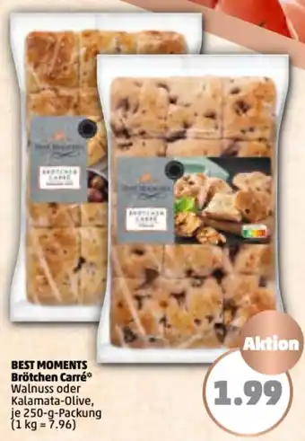 PENNY Best Moments Brötchen Carré 250 g Packung Angebot