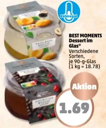 PENNY Best Moments Dessert im Glas 90 g Glas Angebot