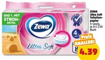 PENNY Zewa Ultra Soft Toilettenpapier 4-lagig, 8x150 Blatt Angebot