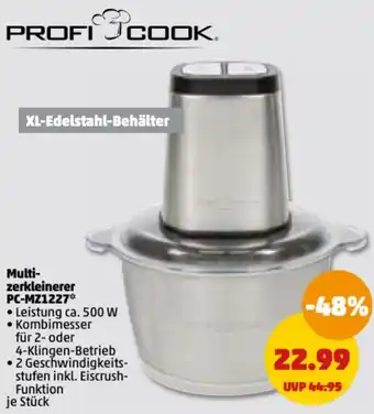 PENNY Profi Cook Multizerkleinerer PC-MZ1227 Angebot