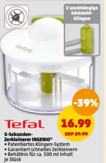 PENNY Tefal 5 Sekunden Zerkleinerer Ingenio Angebot
