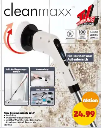 PENNY Cleanmaxx Akku Reinigungsbürste 5249 Angebot