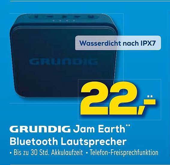 Grundig jam earth bluetoothlautsprecher Angebot bei Euronics XXL