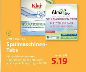 basic Almawin & klar spülmaschinen-tabs Angebot