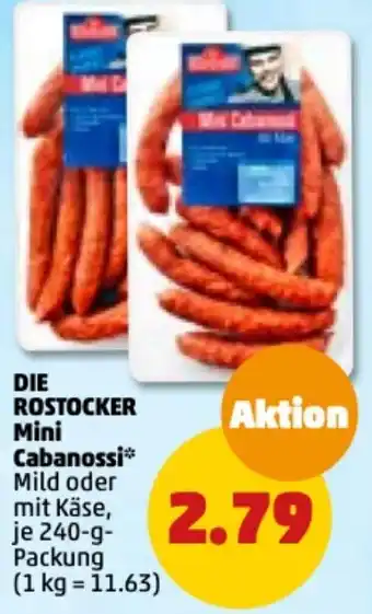 PENNY Die Rostocker Mini Cabanossi 240 g Packung Angebot