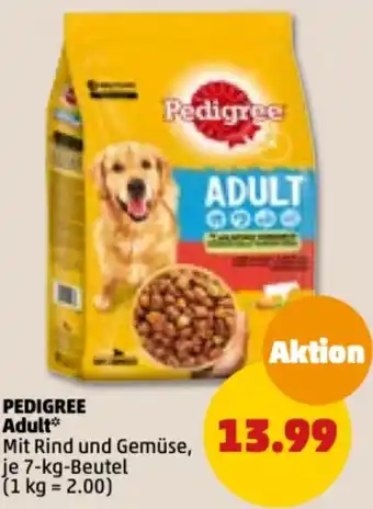 PENNY Pedigree Adult 7 kg Beutel Angebot