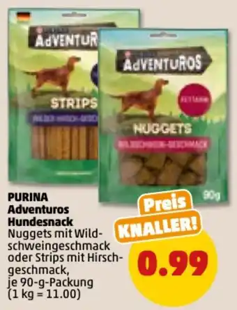 PENNY Purina Adventuros Hundesnack 90 g Packung Angebot