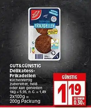 Elli Markt Gut & günstig delikatess-frikadellen Angebot