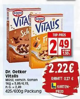 Elli Markt Dr oetker vitalis Angebot