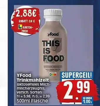 Elli Markt Yfood trinkmahlzeit Angebot