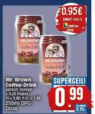 Elli Markt Mr brown coffee-drink Angebot