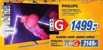 Expert Technomarkt Philips oled tv 55oled887-12 Angebot