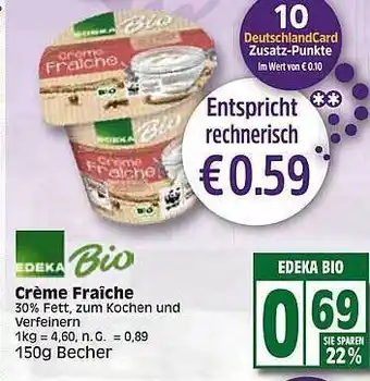 Edeka Edeka bio crème fraîche Angebot