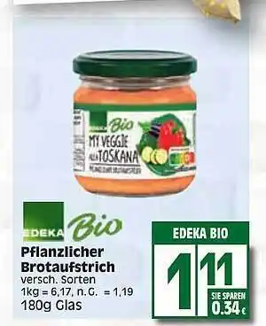 Edeka Edeka bio pflanzlicher brotaufstrich Angebot