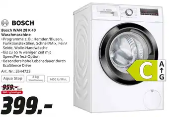 MediaMarkt Bosch WAN 28 K 40 Waschmaschine Angebot