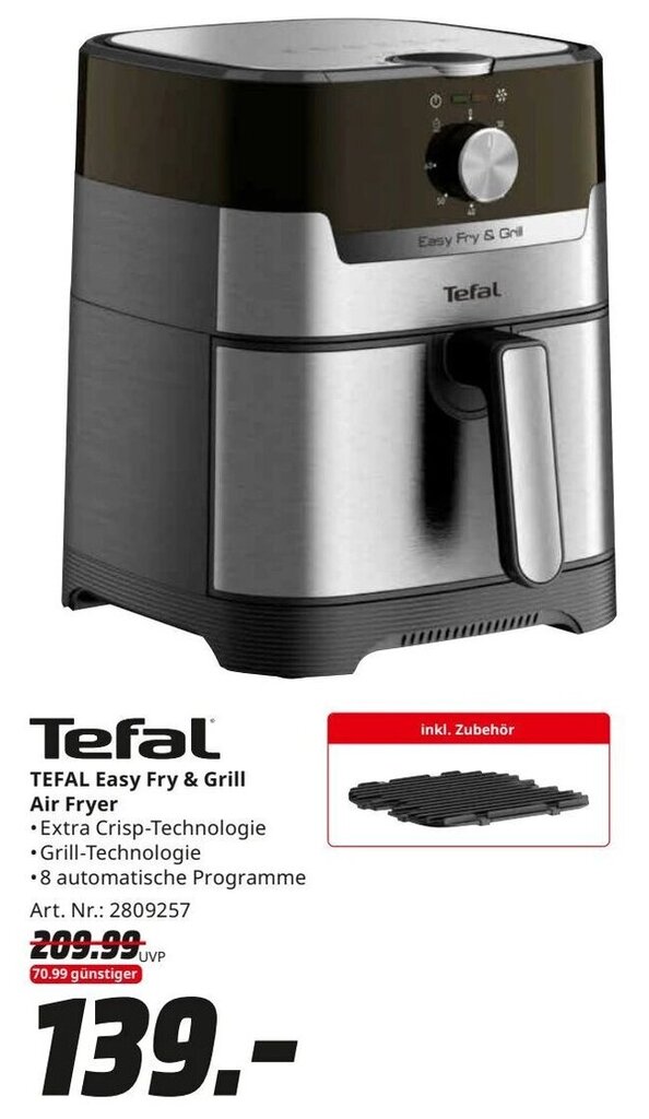 Tefal Easy Fry & Grill Air Fryer Angebot bei MediaMarkt