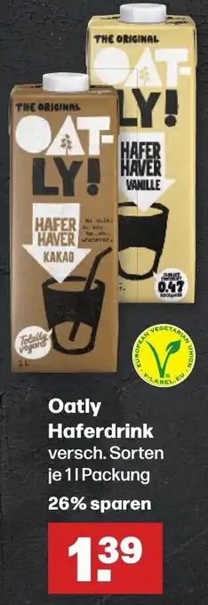 Handelshof Oatly Haferdrink 1 L Packung Angebot