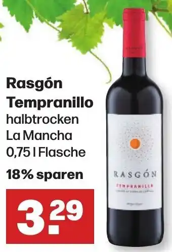 Handelshof Rasgón Tempranillo 0,75 L Flasche Angebot